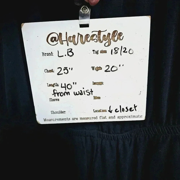 Lane Bryant 18/20 NWT black maxi dress - Picture 10 of 11